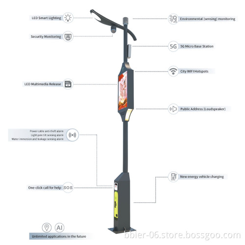 BBIER Smart Street Light with LED Display
